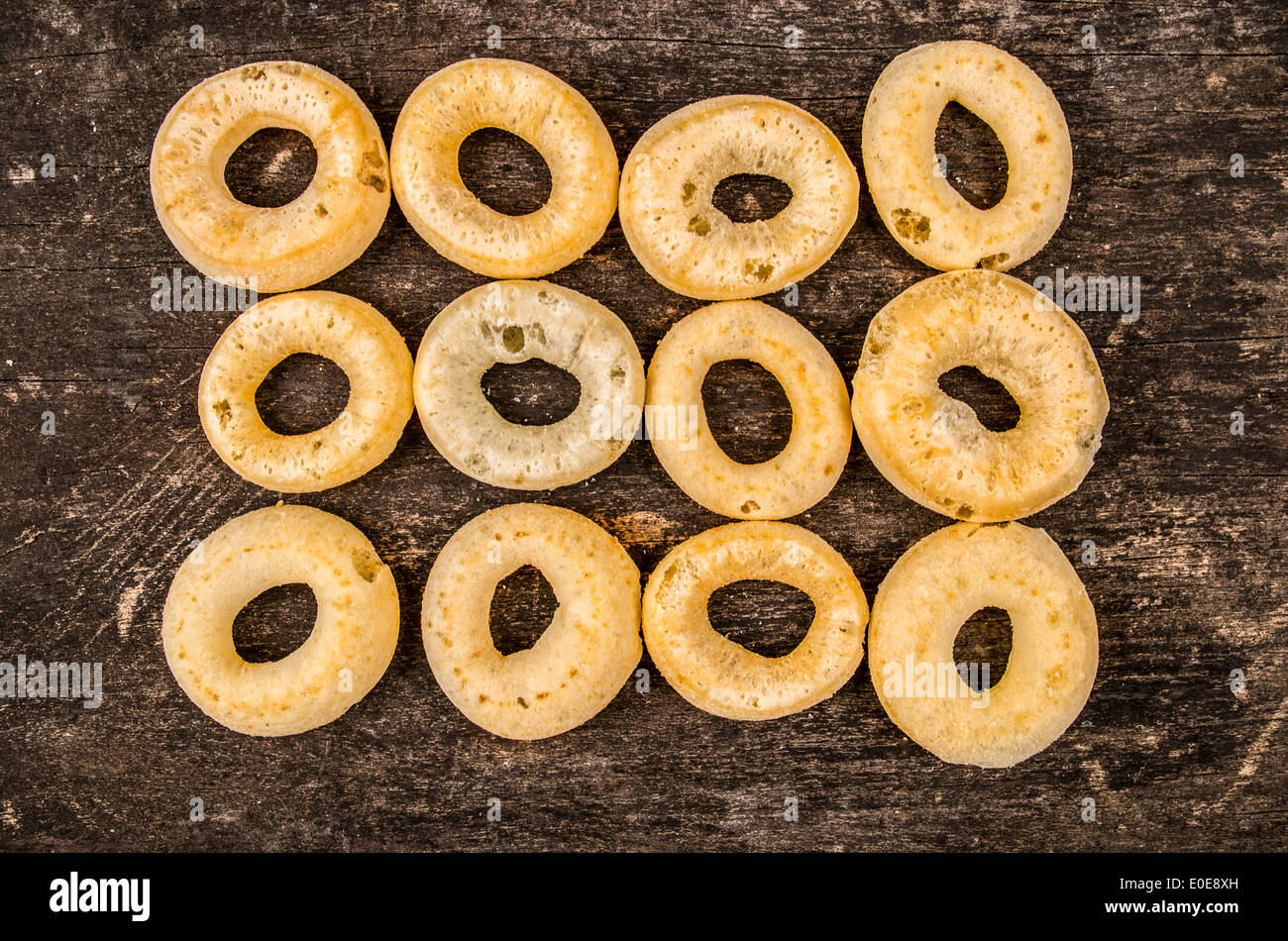 wheat rings breakfast Stock Photo - Alamy