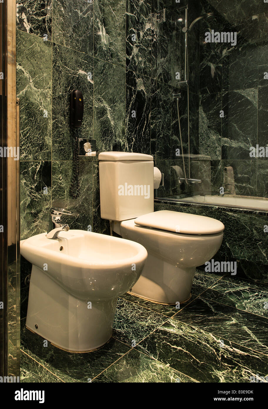 Modern hotel bathroom. Stock Photo