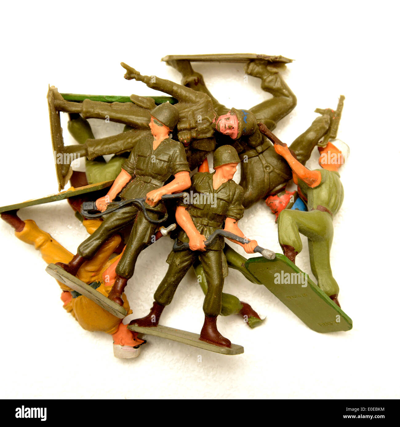 Toy soldier figurines Stock Photo