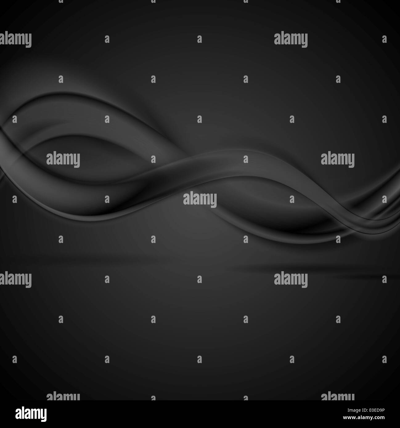 Abstract black smooth waves background Stock Photo - Alamy