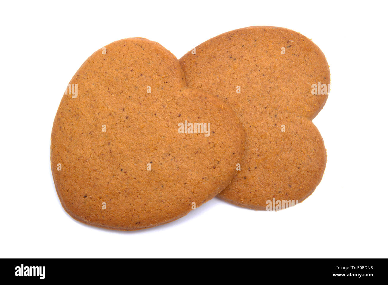 Gingerbread heart isolated on white background Stock Photo - Alamy