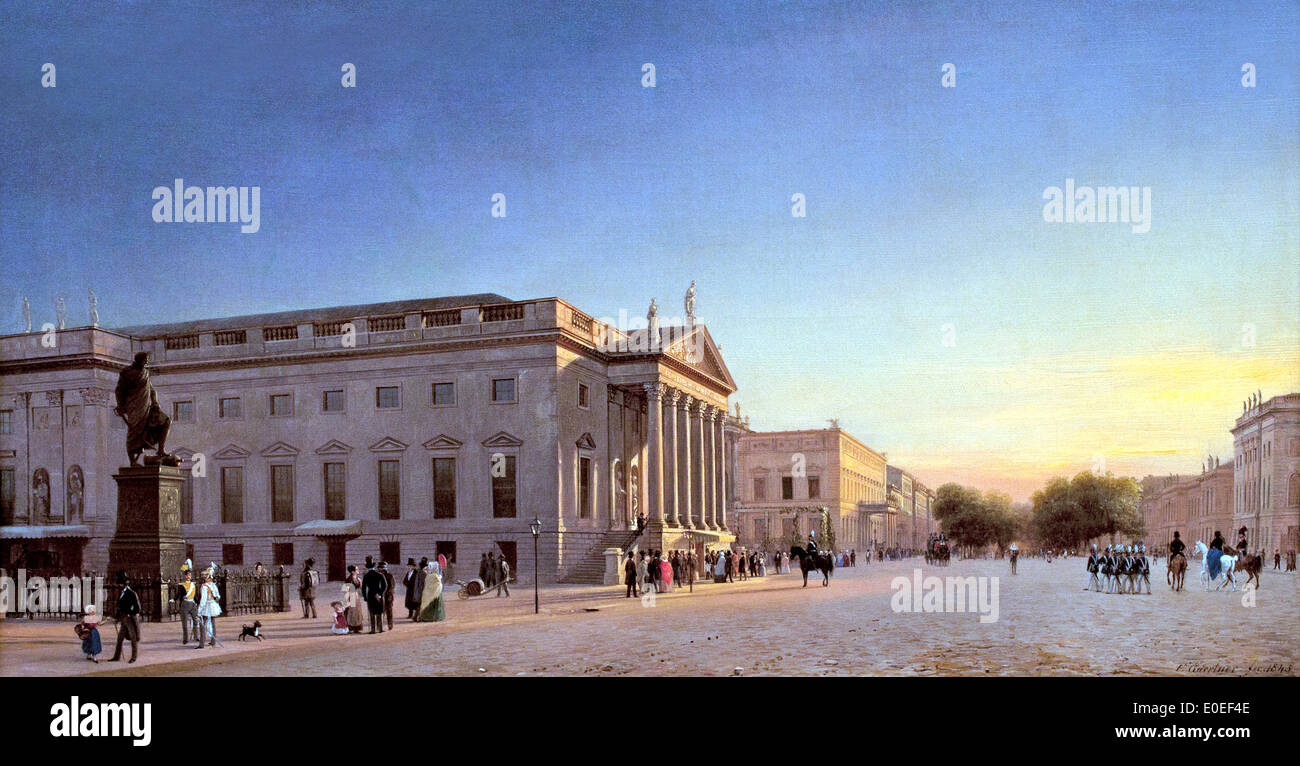 A View of the Opera and Unter den Linden, Berlin 1845 Eduard Gaertner