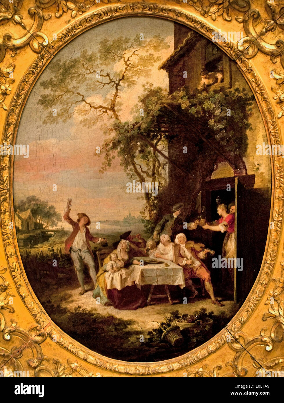 The Four Seasons: Autumn ca. 1725-1729 Pierre-Antoine Quillard 1704-1733 France French Stock Photo