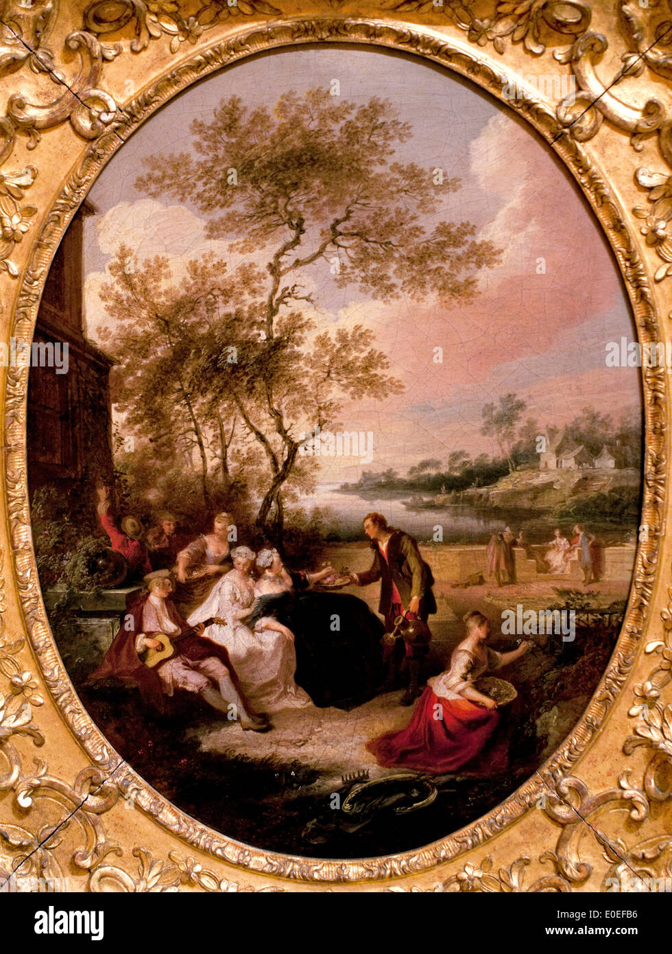 The Four Seasons: Spring ca. 1725-1729 Pierre-Antoine Quillard 1704-1733 France French Stock Photo