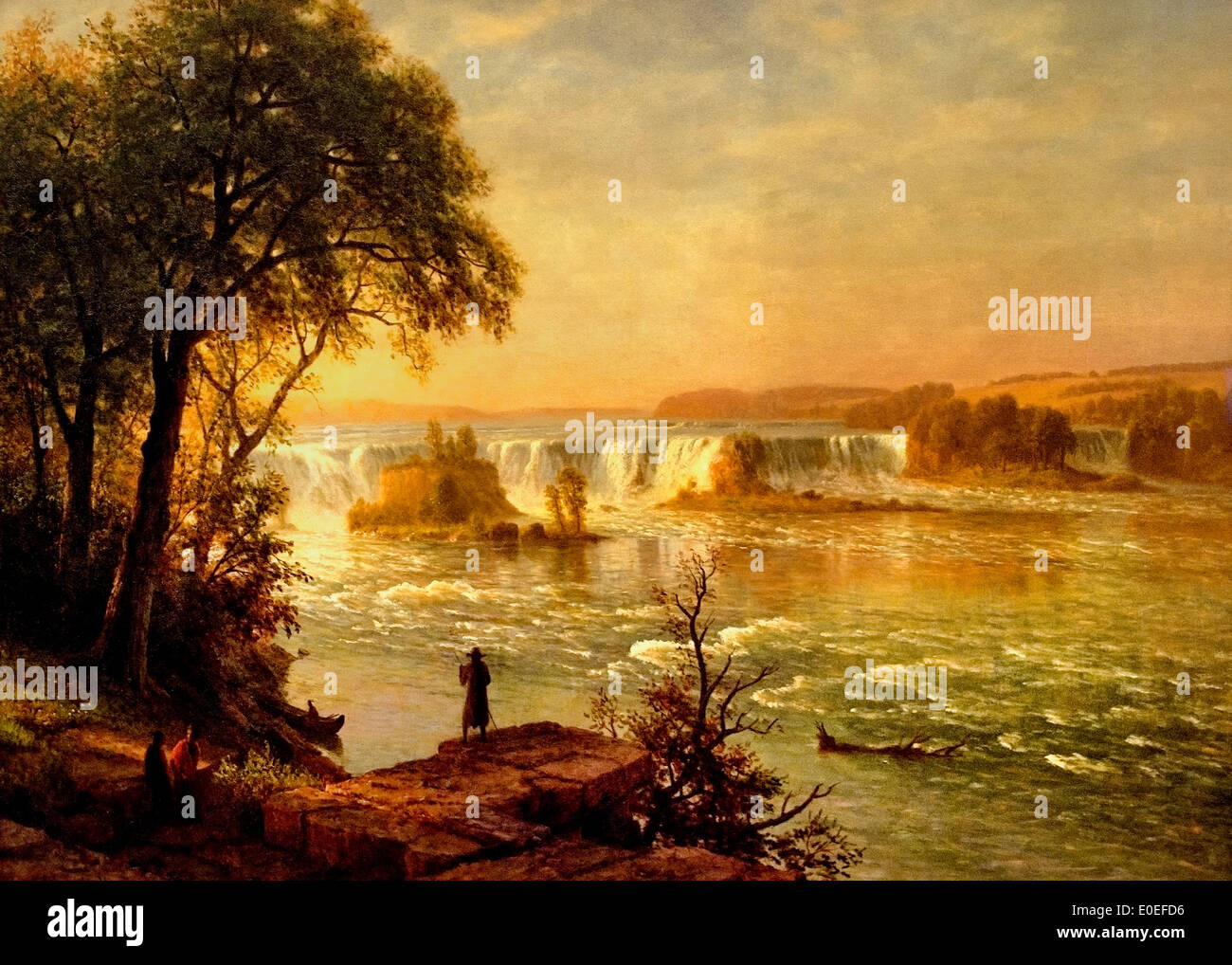 The Falls of St. Anthony . 1880-1887 Albert Bierstadt 1830-1902 German American United States of America USA Stock Photo