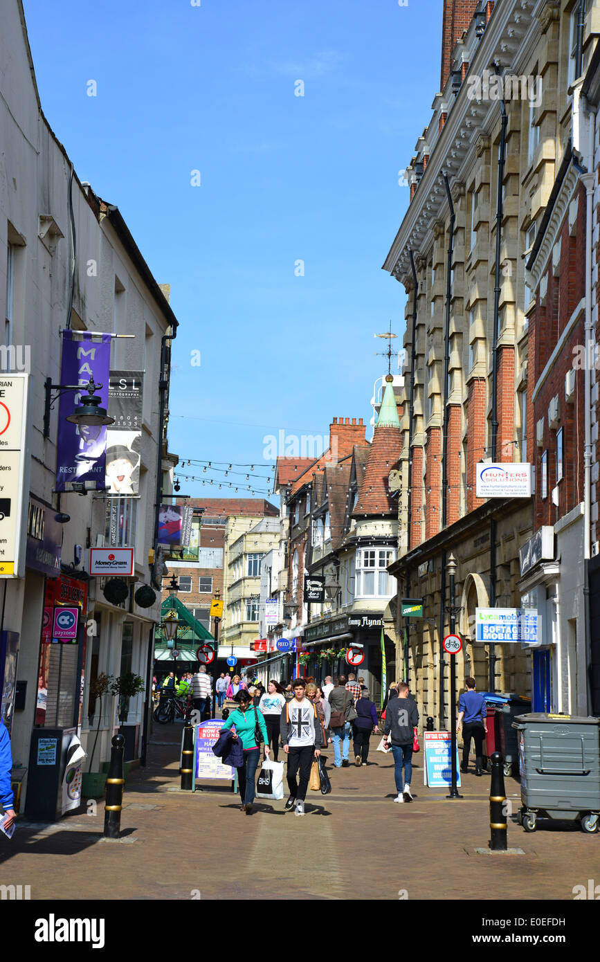 Fish Street, Northampton, Northamptonshire, England, United Kingdom Stock Photo
