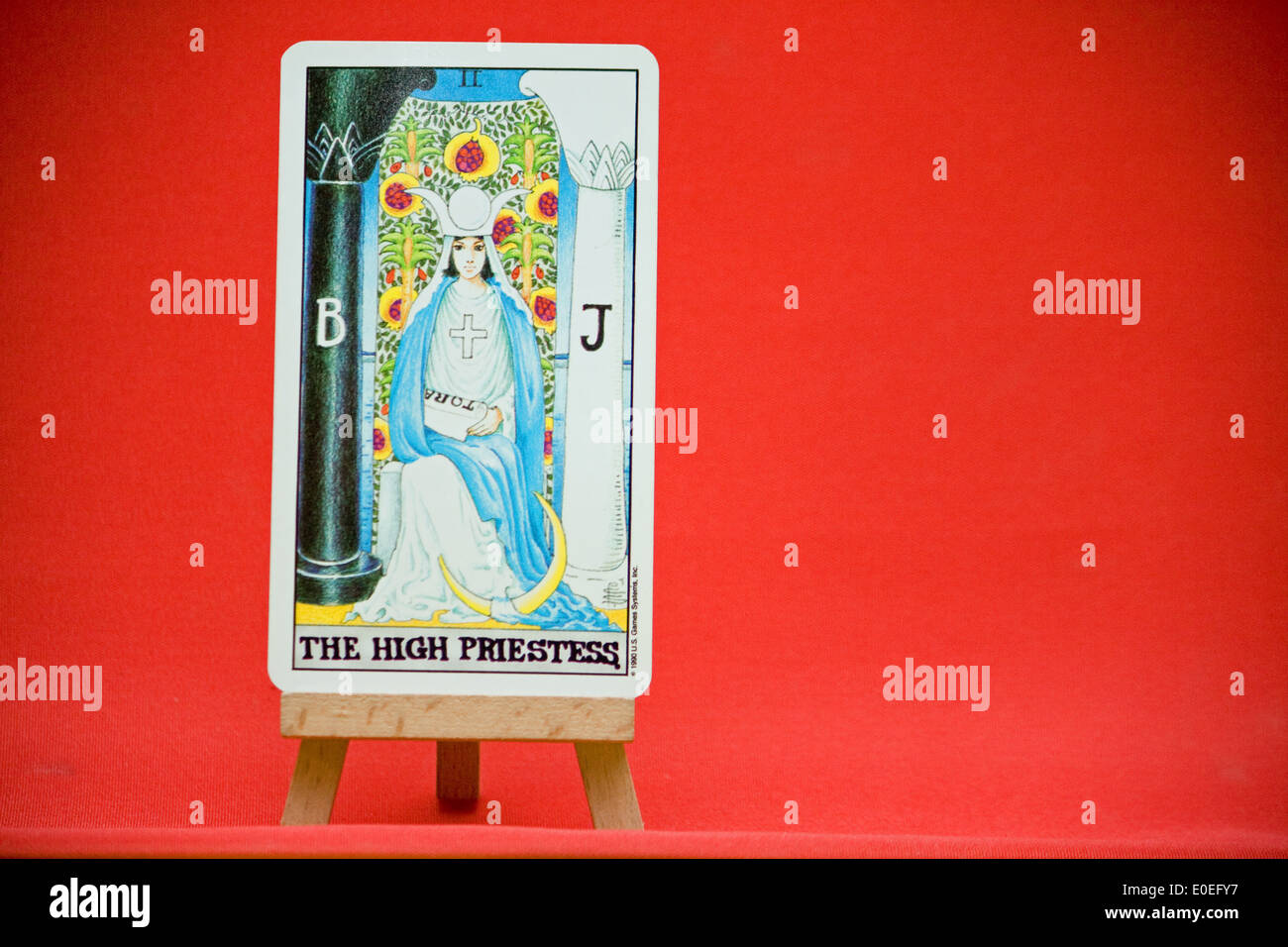 The High Priestess. A major arcana tarot card. Stock Photo