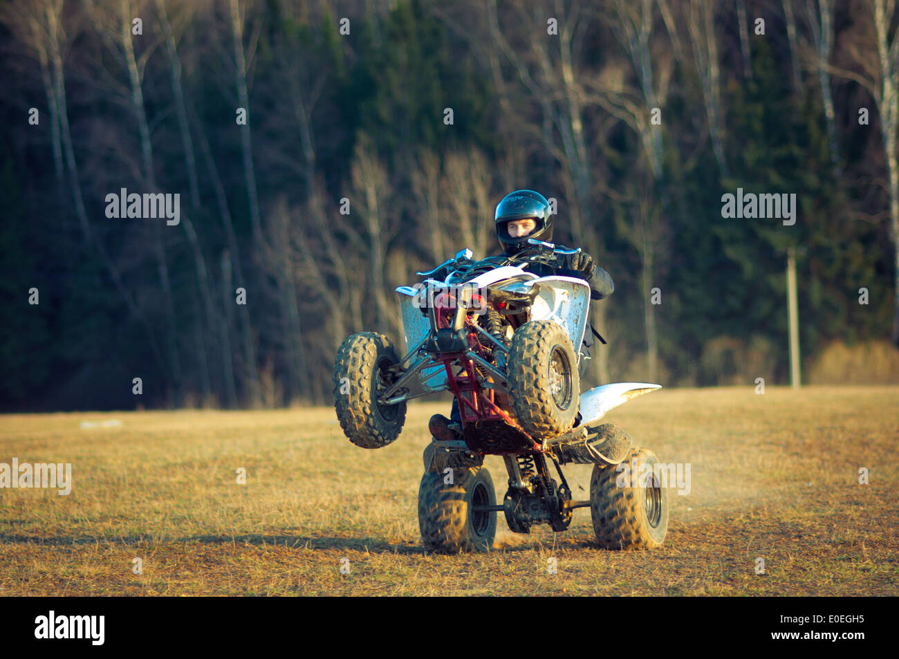 ATV Yamaha Raptor 350 Stock Photo