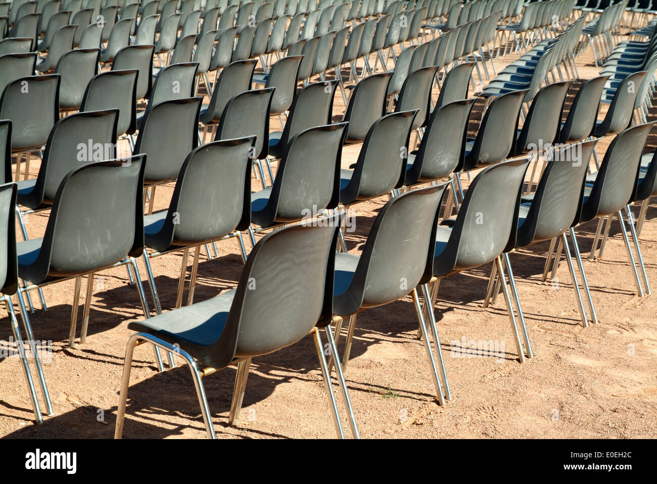 Many chairs in rows Stock Photo Alamy