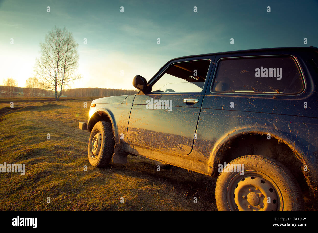 Soviet and Russian SUV Lada Niva 4x4 Stock Photo - Alamy