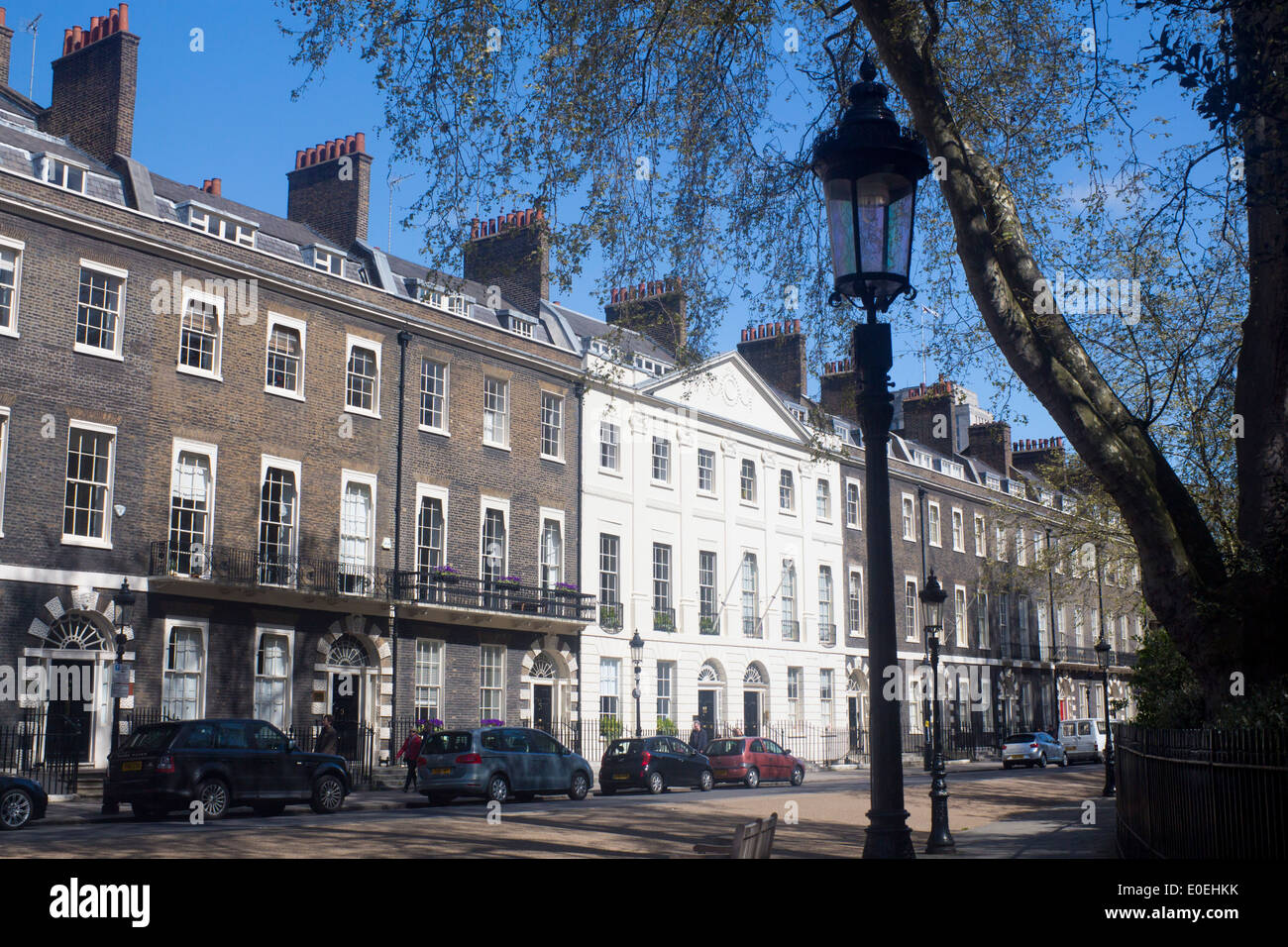 Bedford Square Bloomsbury London England UK terrace terraced