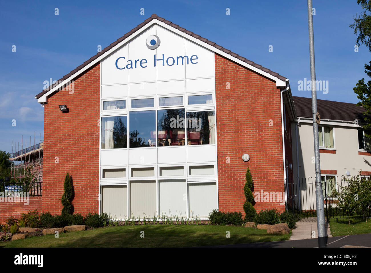 A residential care home in a U.K. city. Stock Photo