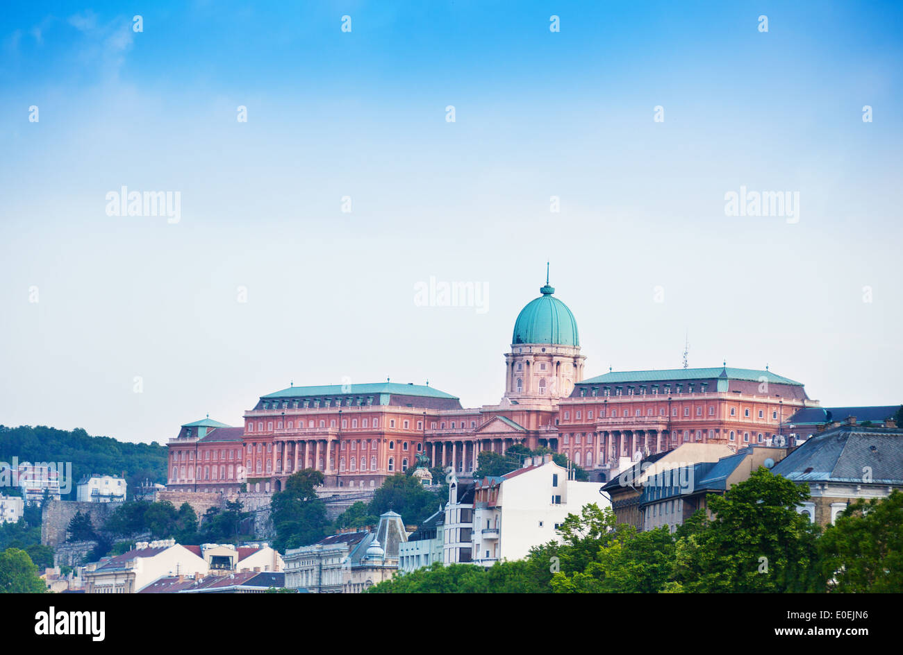 Buda Castle view in Budapest Stock Photo