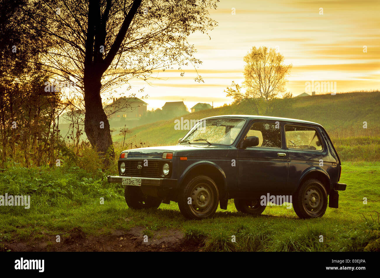 Lada Niva 4x4 Soviet and Russian SUV Stock Photo - Alamy