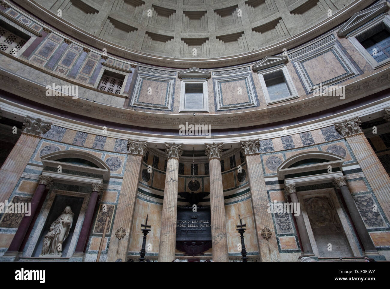 Innenansicht Pantheon, Rom, Italien - Pantheon, Rome, Italy Stock Photo