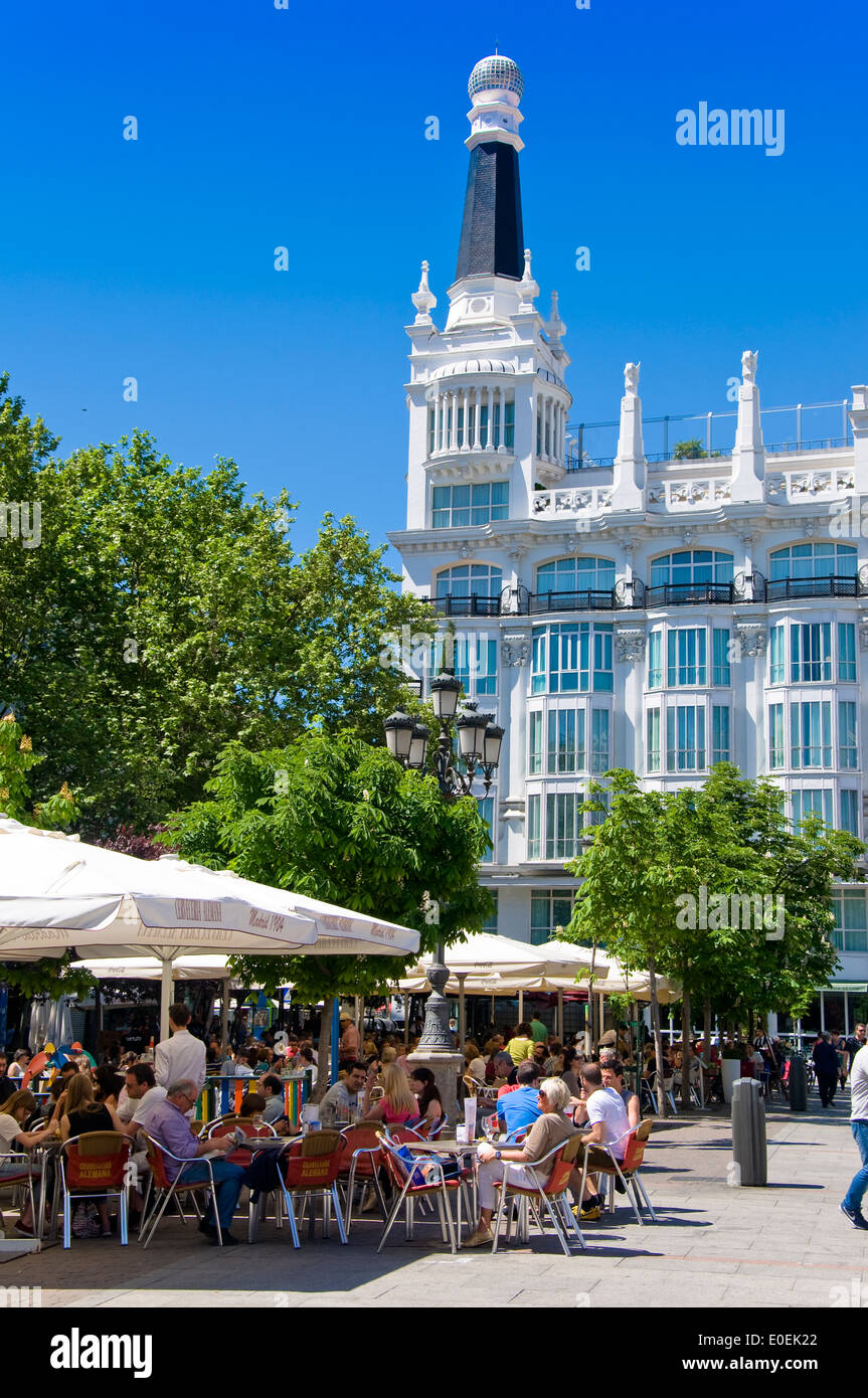 Plaza Santa Ana, Madrid, Spain Stock Photo - Alamy