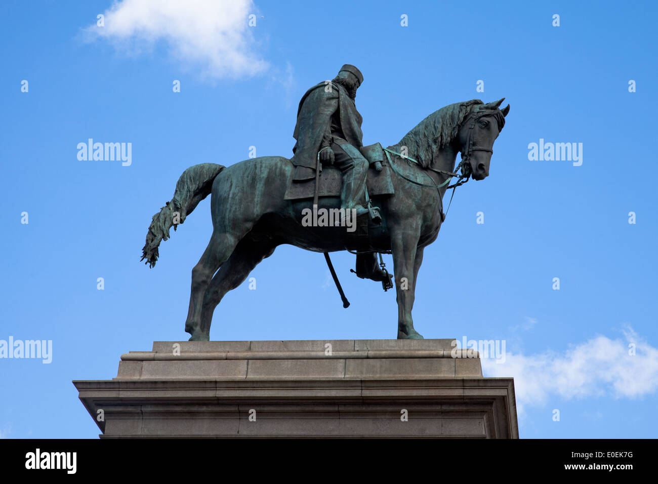 Giuseppe Garibaldi Denkmal, Rom, Italien - Giuseppe Garibaldi Monument, Rome, Italy Stock Photo