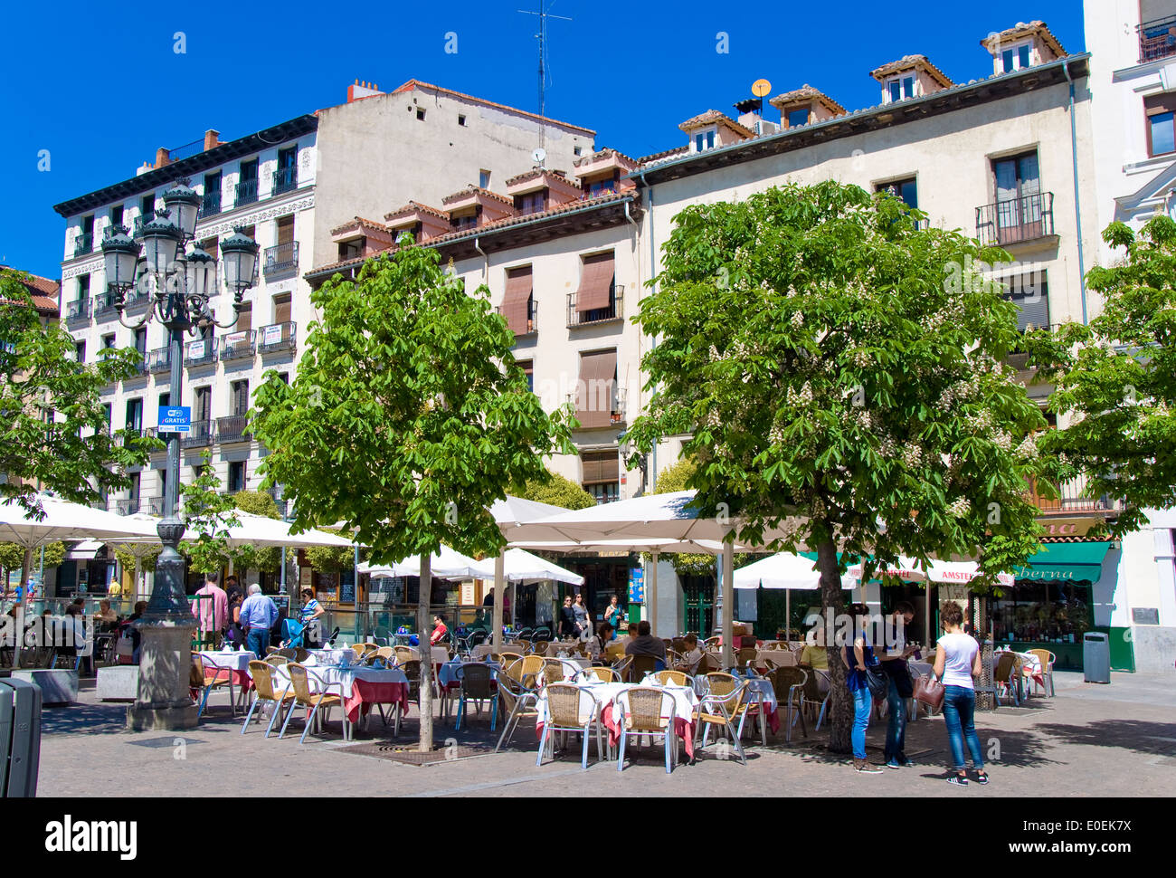 Plaza Santa Ana, Madrid, Spain Stock Photo