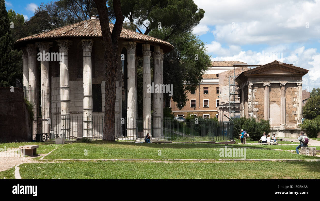 Tempel des Hercules Victor, Rom, Italien - Temple of Hercules Victor ...