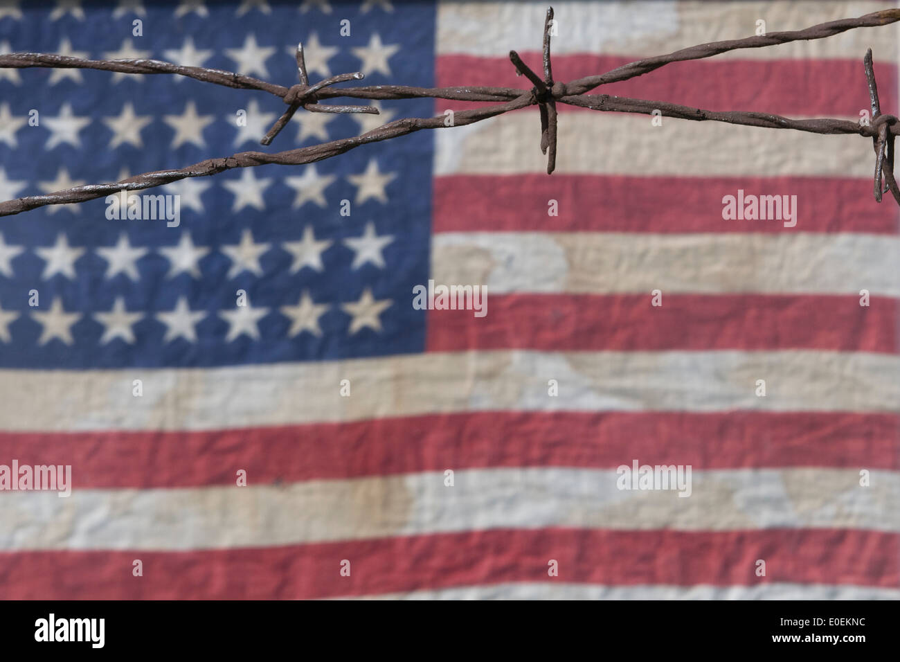 American flag barbed wire hires stock photography and images Alamy