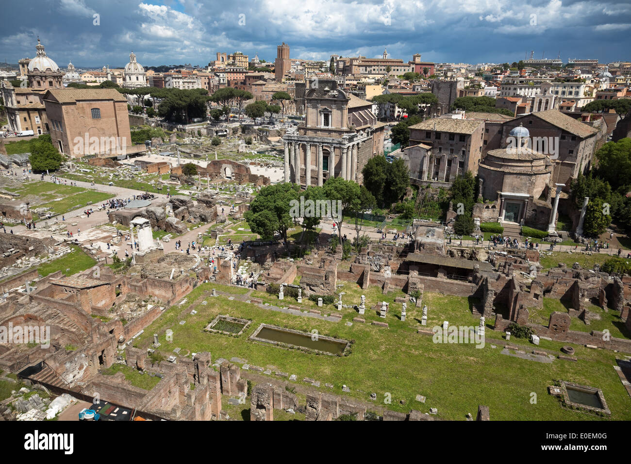 Forum Romanum, Rom, Italien - Forum Romanum, Rome, Italy Stock Photo