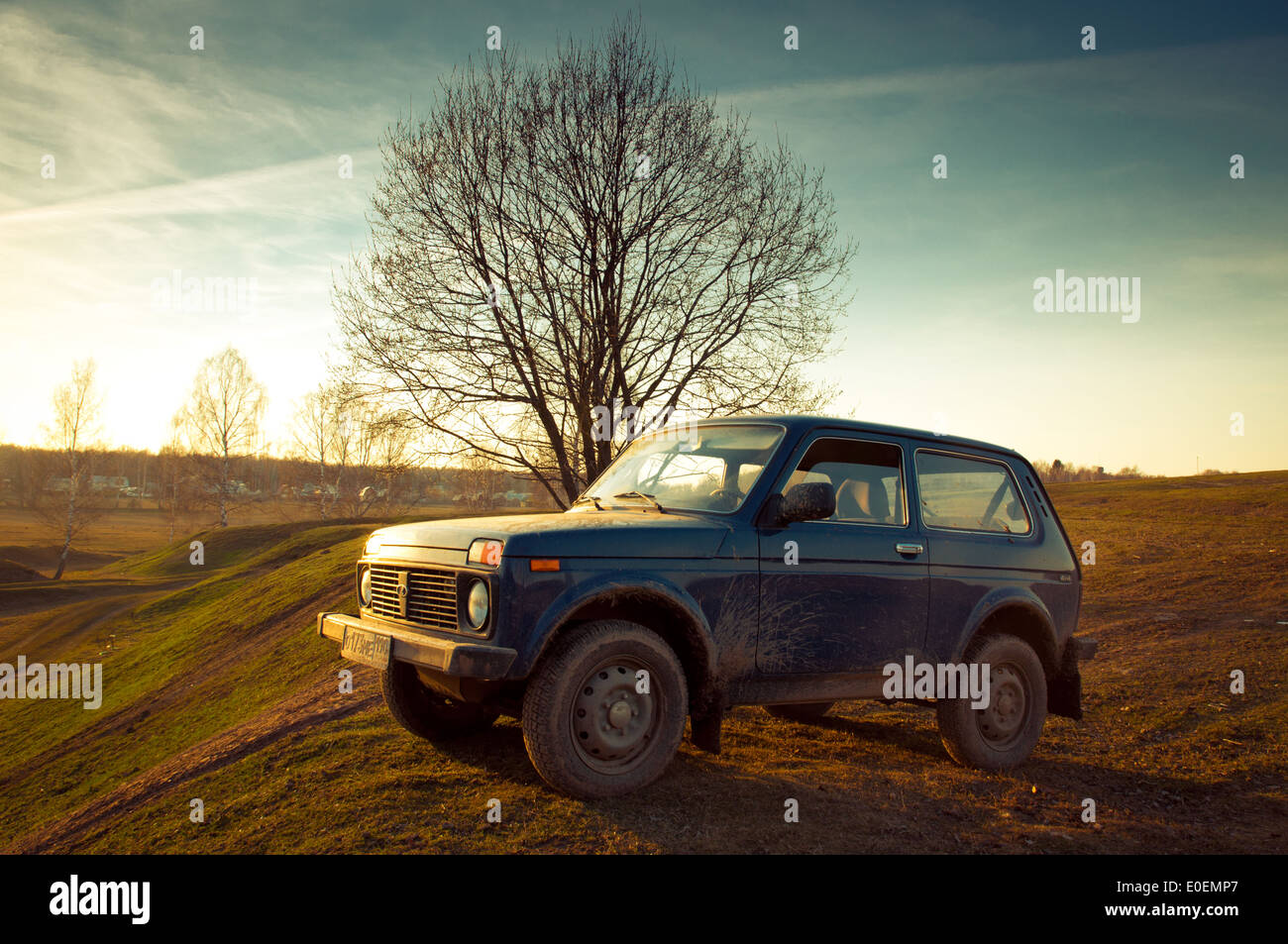 Soviet and Russian SUV Lada Niva 4x4 Stock Photo - Alamy