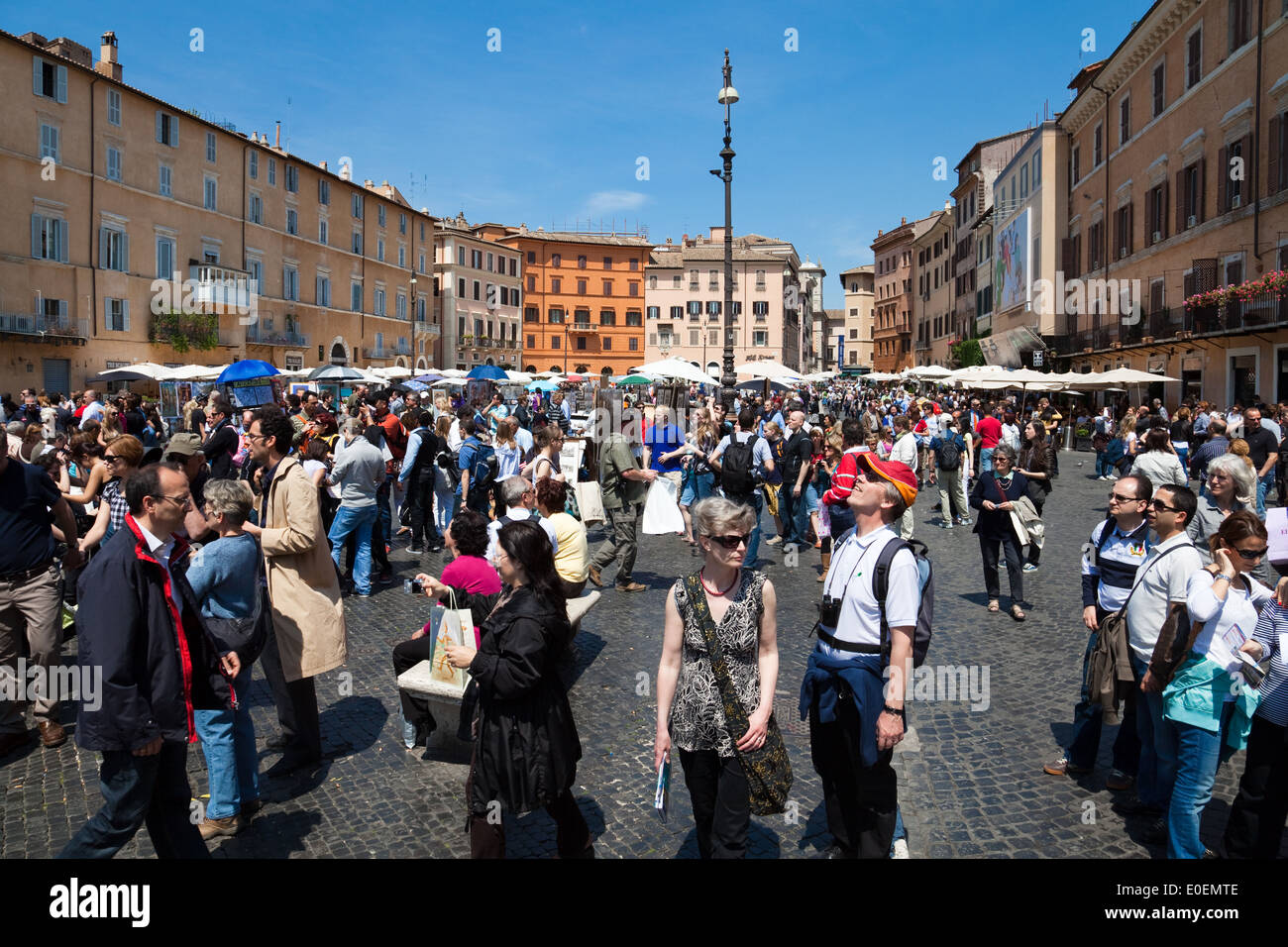 Piazza Navona, Rom, Italien - Piazza Navona, Rome, Italy Stock Photo