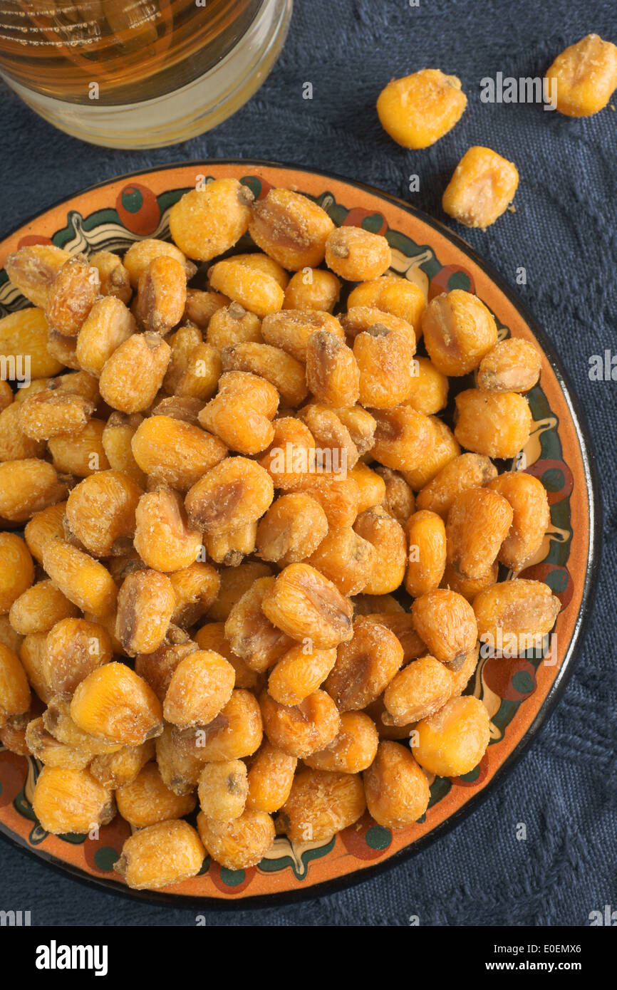 Corn Nuts a roasted and seasoned maize snack Stock Photo Alamy
