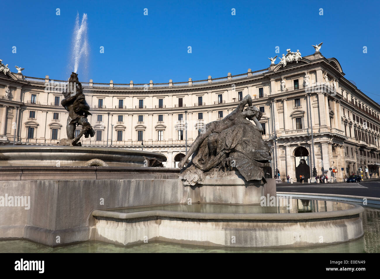 Fontana delle Naiadi, Rom, Italien - Fontana delle Naiadi, Rome, Italy Stock Photo