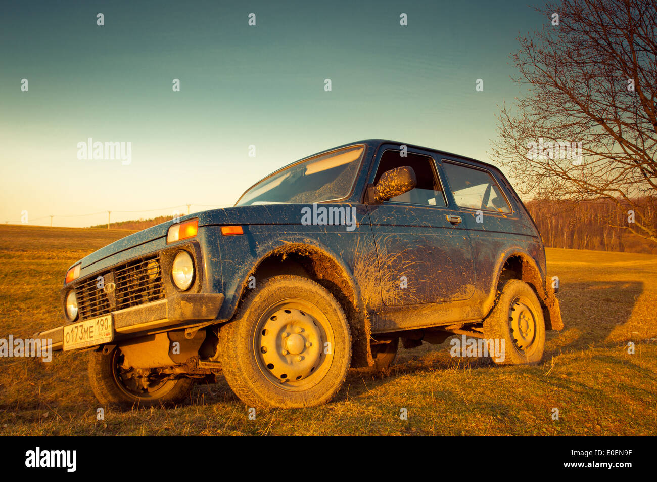 Soviet and Russian SUV Lada Niva 4x4 Stock Photo - Alamy