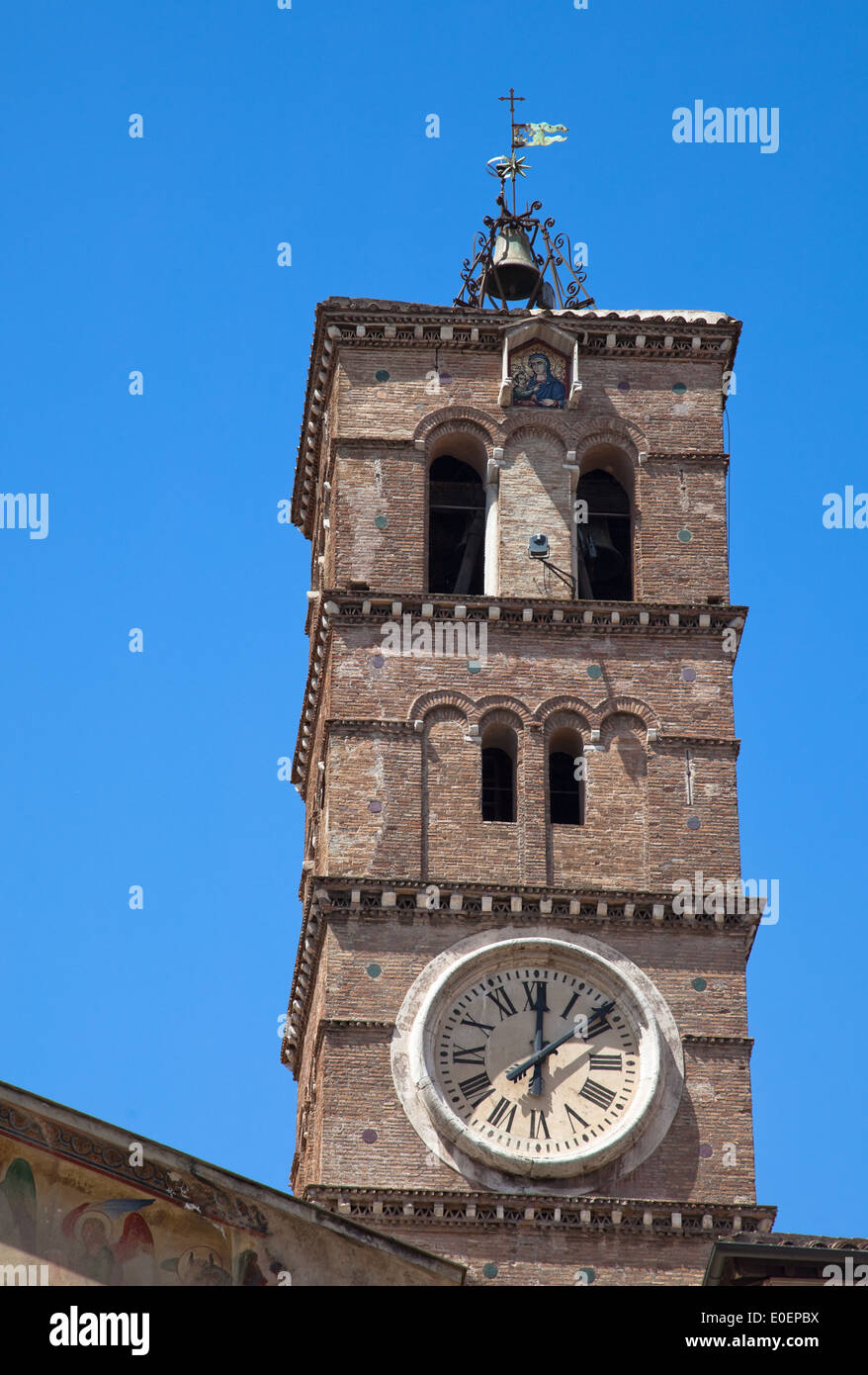 Marienkirche, Trastevere, Rom, Italien - Basilica of Santa Maria, Trastevere, Rome, Italy Stock Photo