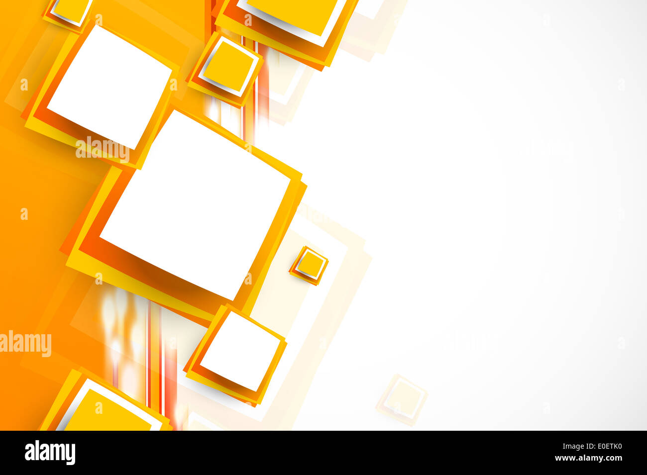 Orange background with squares Stock Photo - Alamy