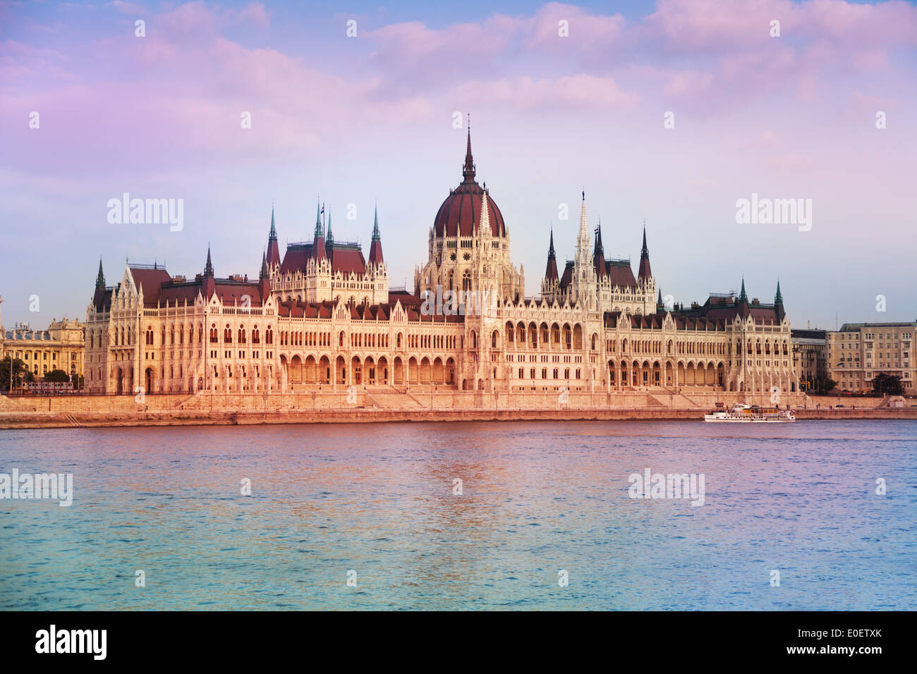View of parliament in Budapest, Hungary Stock Photo