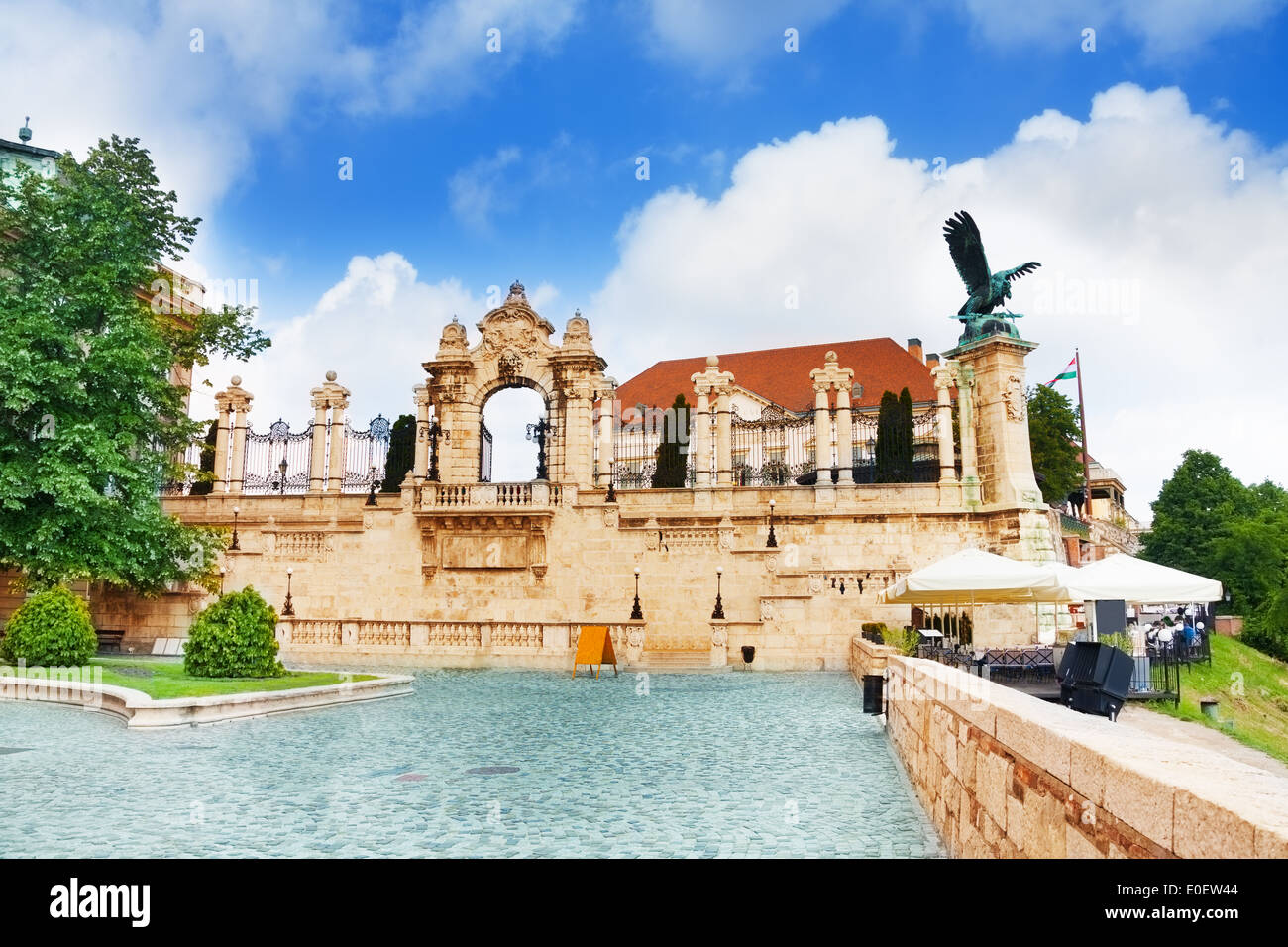 Buda Castle, Royal Palace, Habsburg Gate Stock Photo