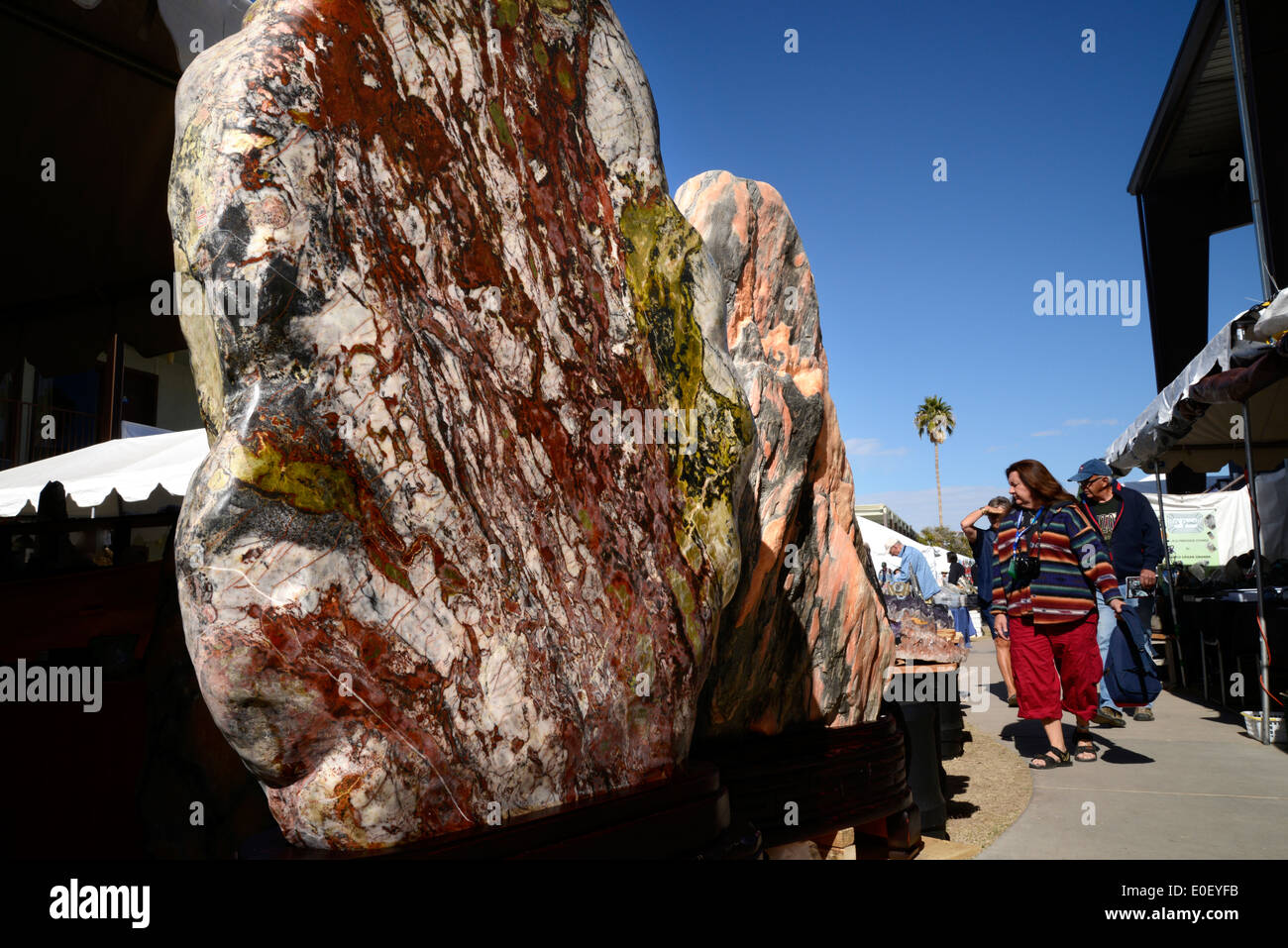 The annual Tucson Gem and Mineral Show draws vendors and buyers from