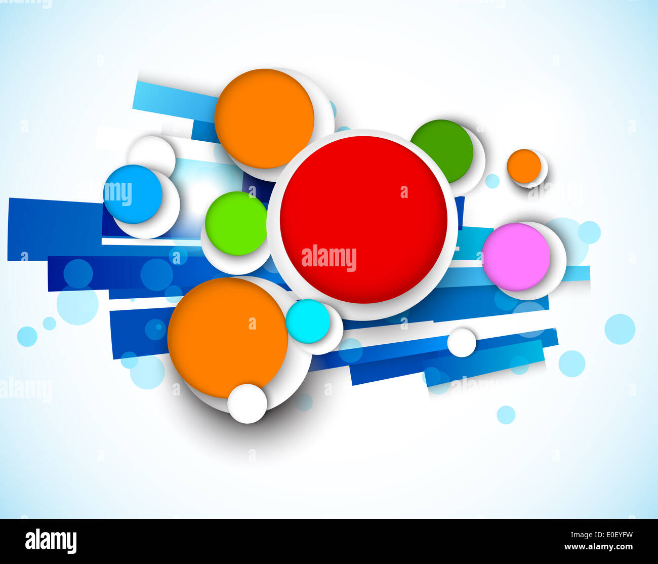 Colorful design with circles. Abstract illustration Stock Photo - Alamy