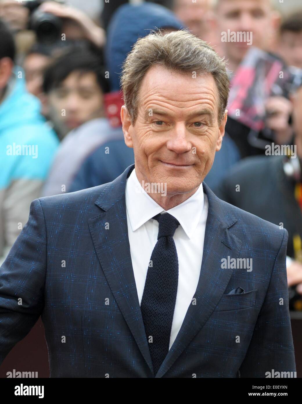 Lead Actor Bryan Cranston attends the GODZILLA EUROPEAN PREMIERE on 11/05/2014 at ODEON Leicester Square, London. Persons pictured: Bryan Cranston. Picture by Julie Edwards Stock Photo