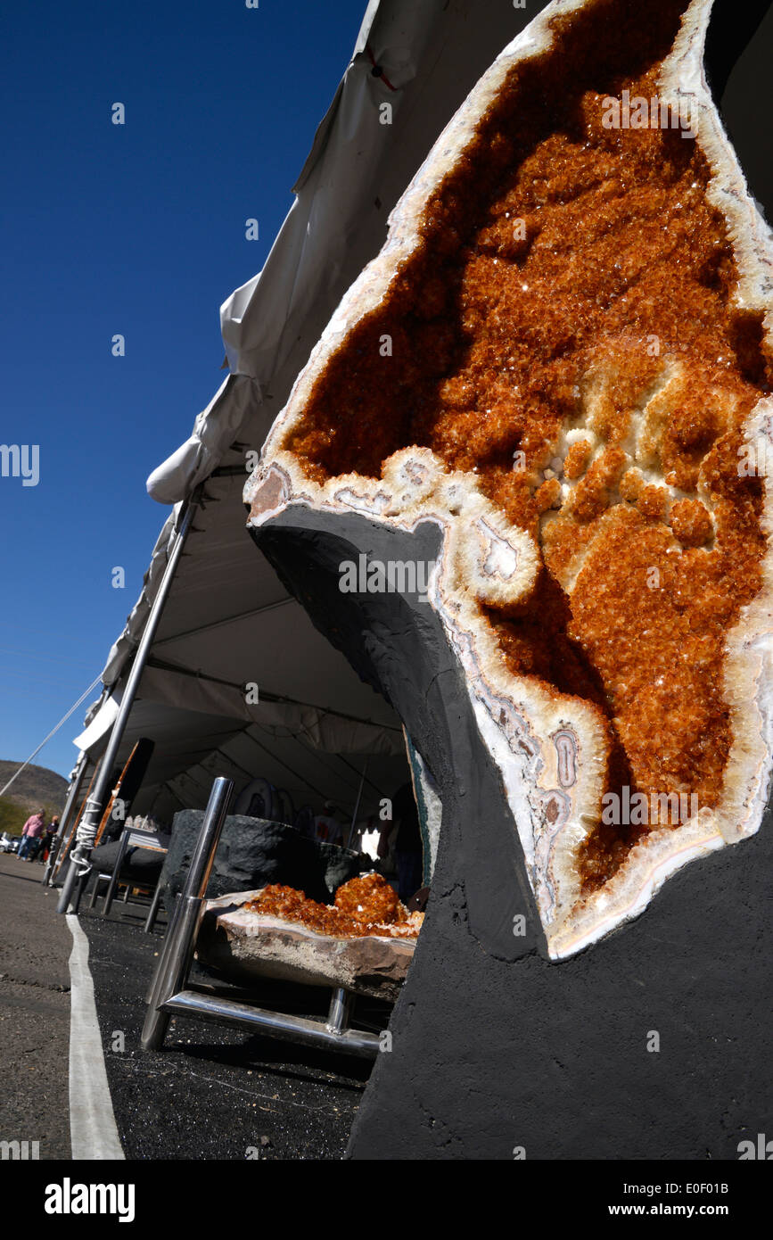 The annual Tucson Gem and Mineral Show draws vendors and buyers from