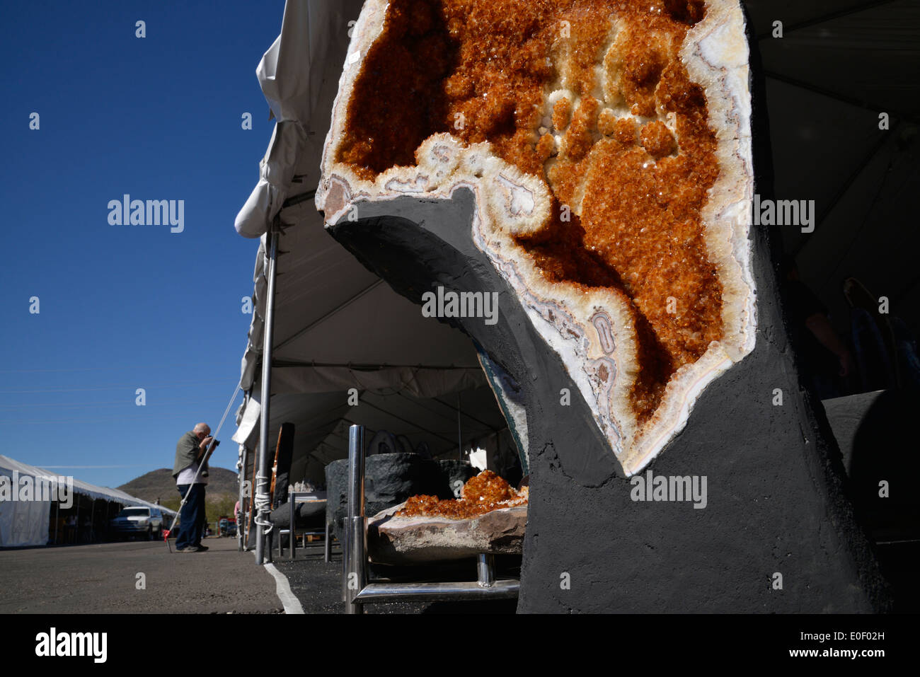 The annual Tucson Gem and Mineral Show draws vendors and buyers from