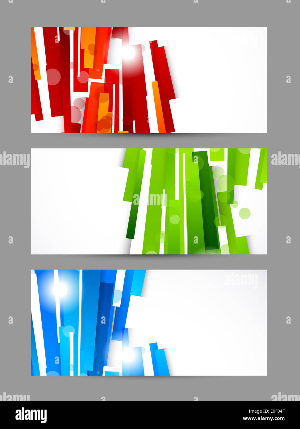 Set blue web banners hi-res stock photography and images - Alamy
