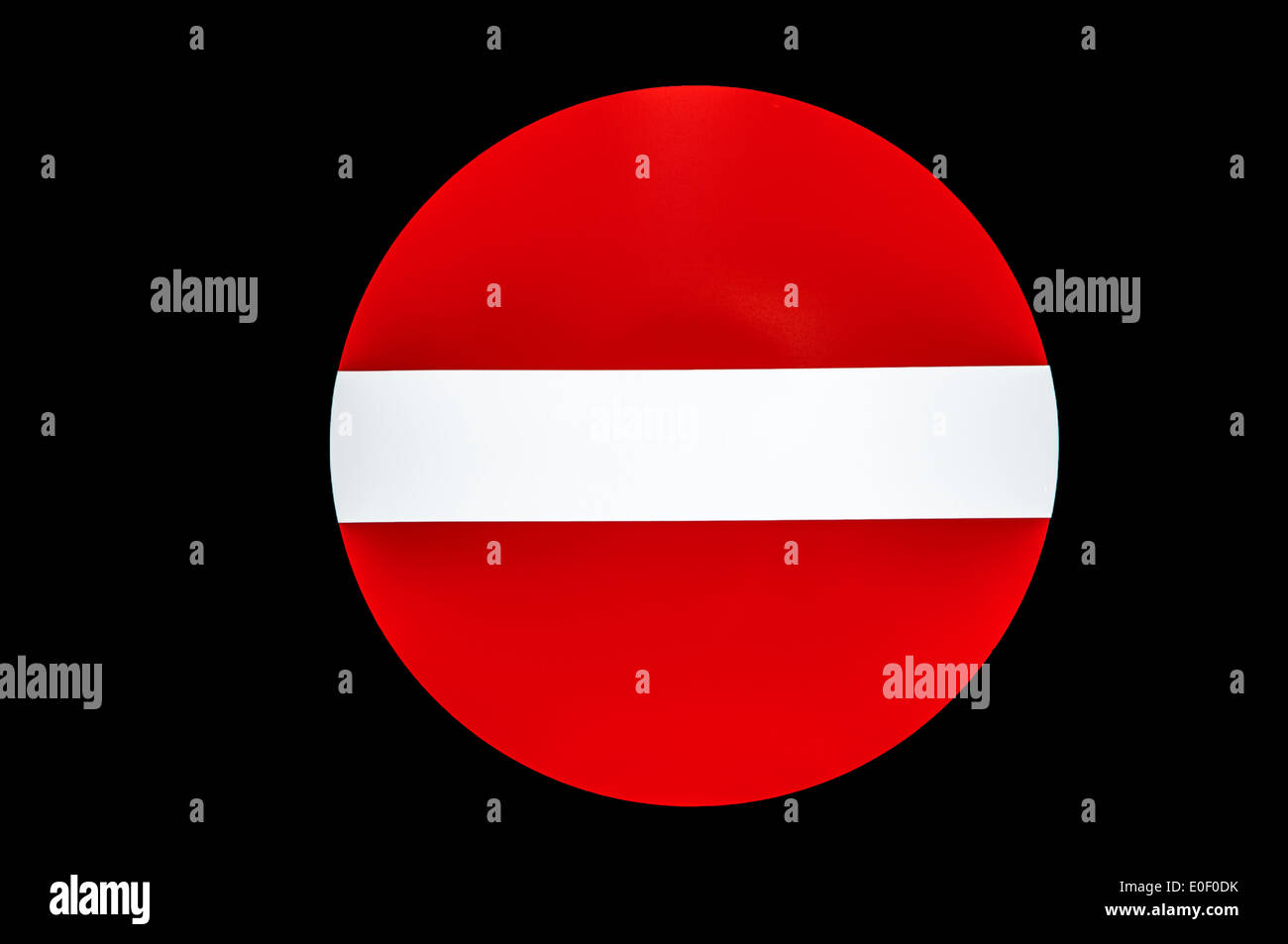 ban background with red sphere Stock Photo