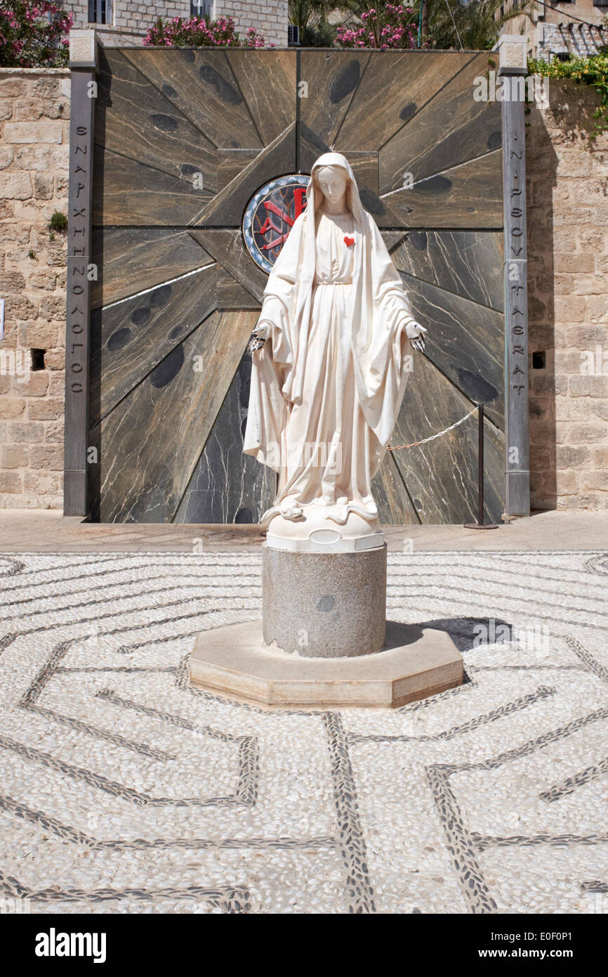 Statue of Our Lady outside of the Church of the Annunciation, Nazareth