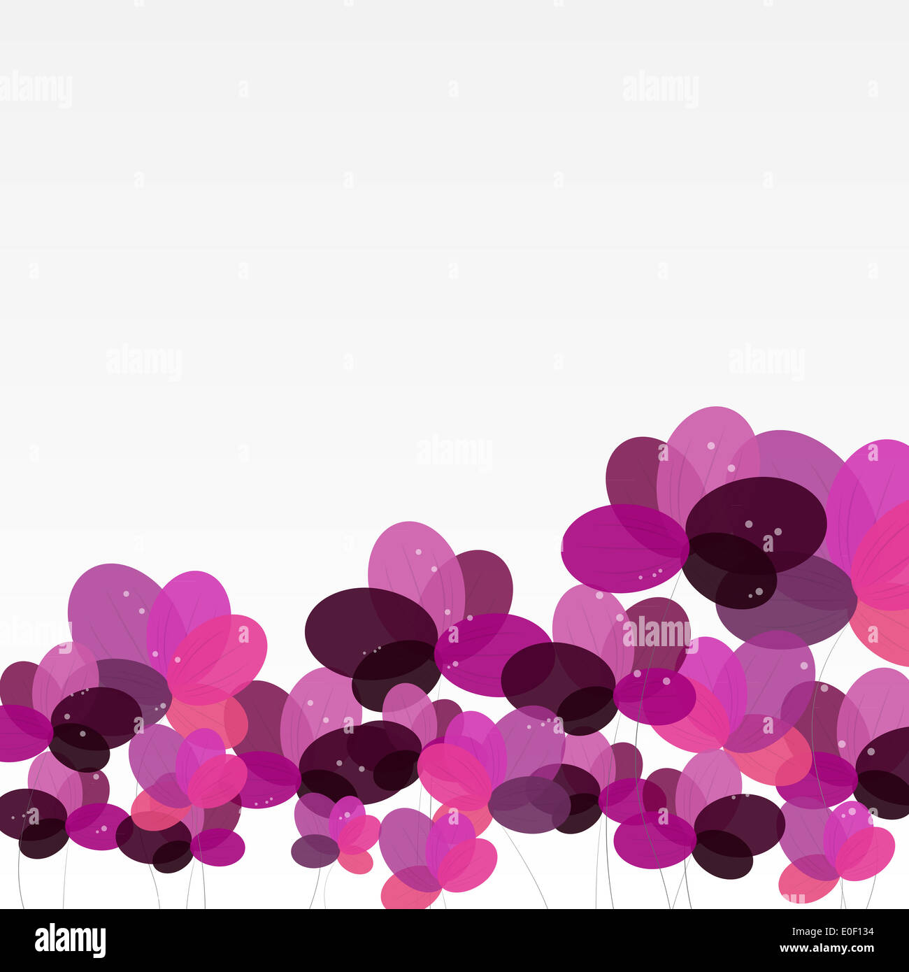 Abstract background with Flowers. Vector Illustration Stock Photo - Alamy