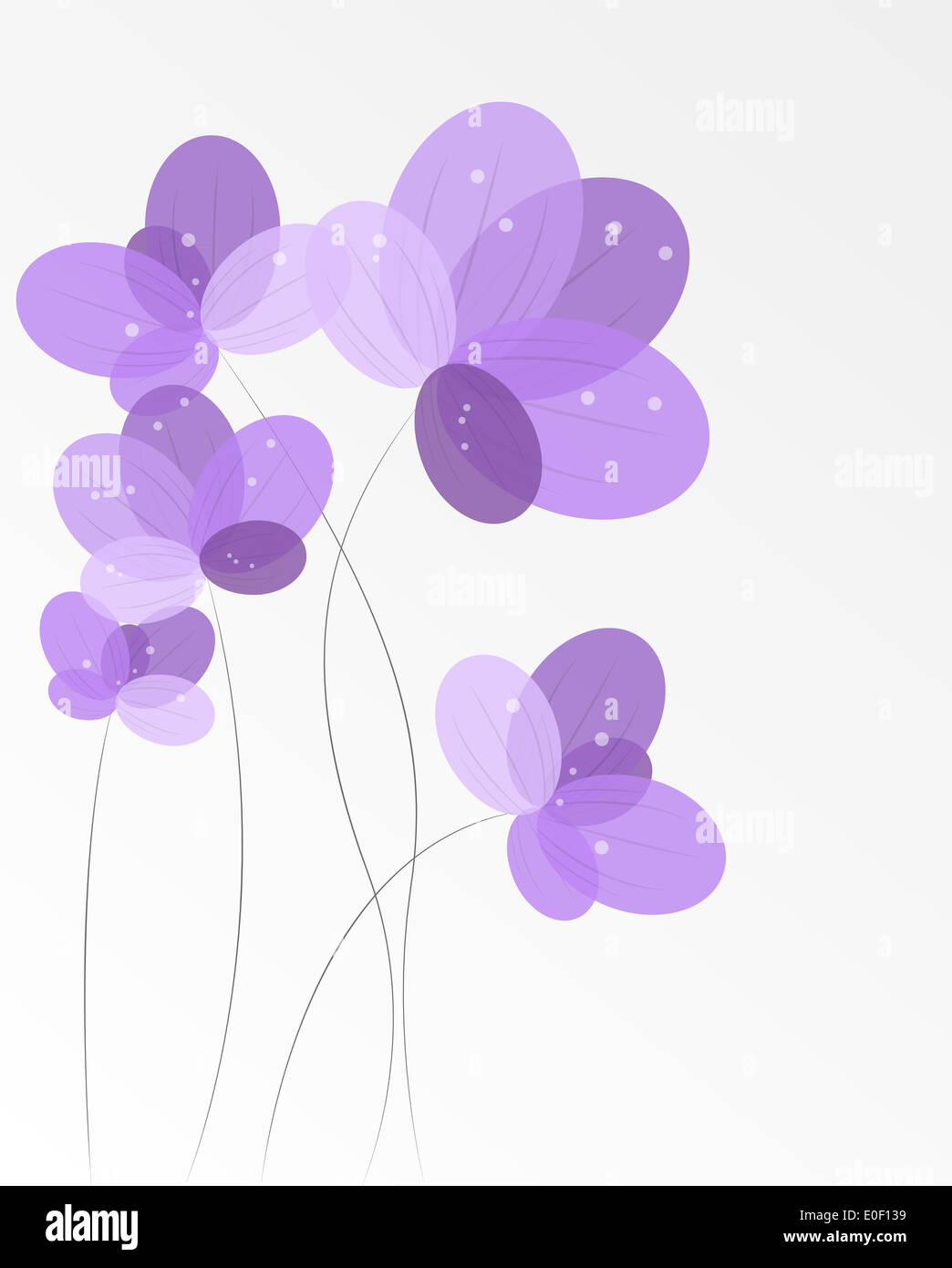 Abstract background with Flowers. Vector Illustration Stock Photo - Alamy