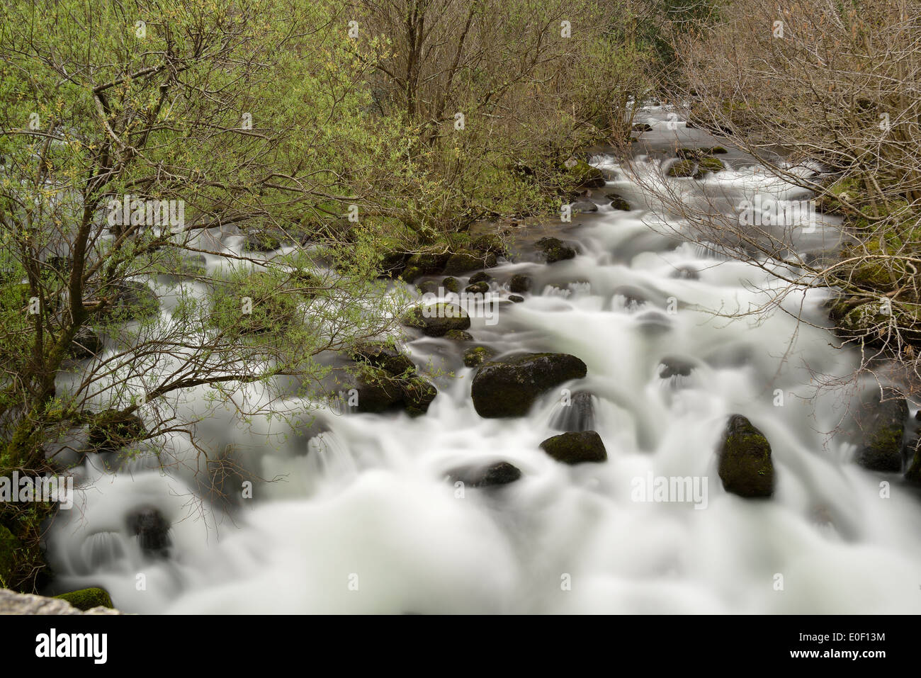 Ason river near its source Cantabria, Spain, Europe Stock Photo