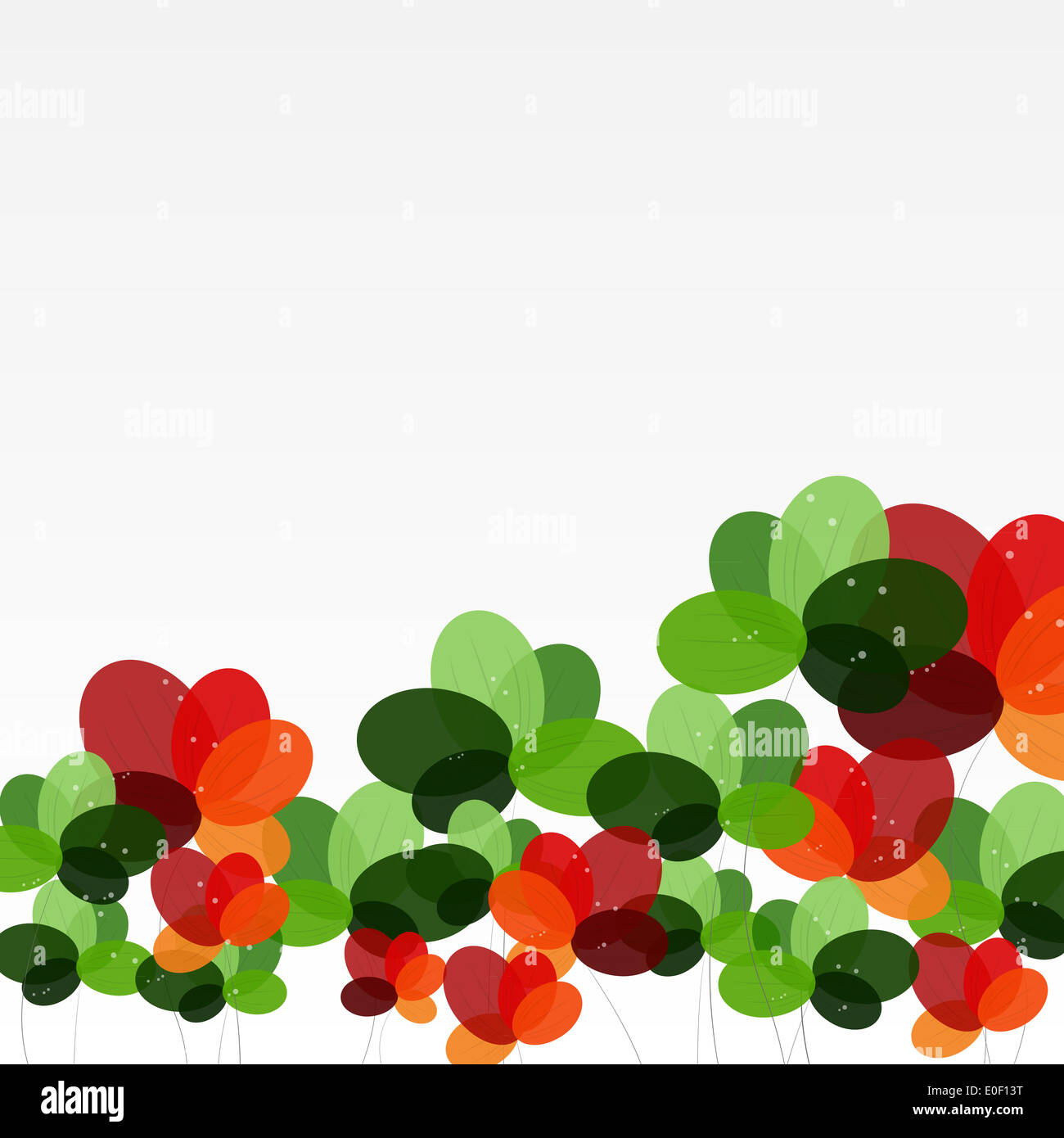 Abstract background with Flowers. Vector Illustration Stock Photo - Alamy