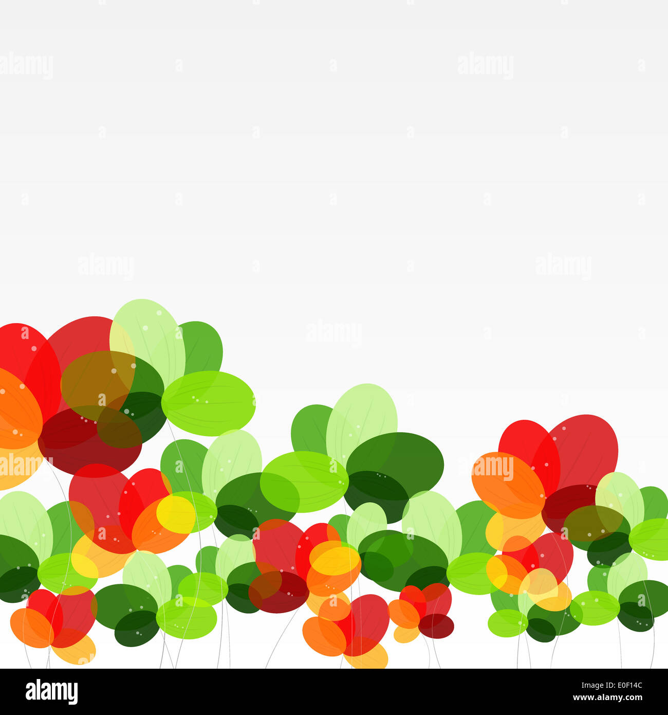 Abstract background with Flowers. Vector Illustration Stock Photo - Alamy