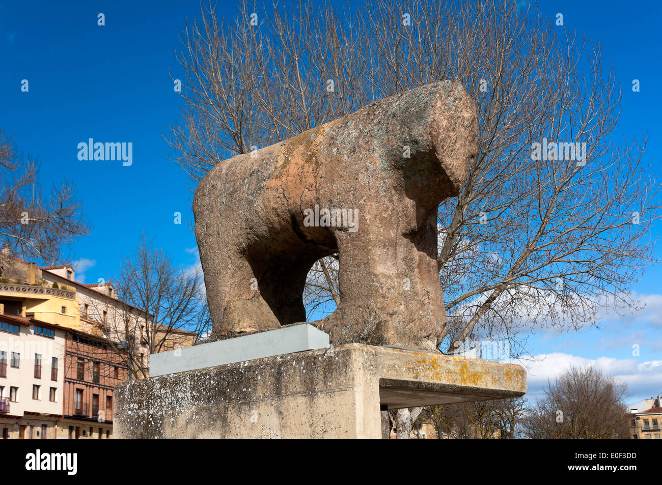 Celtic boar ( mentioned in the picaresque novel El Lazarillo de Tormes ), Salamanca, Region of Castilla y Leon, Spain, Europe Stock Photo