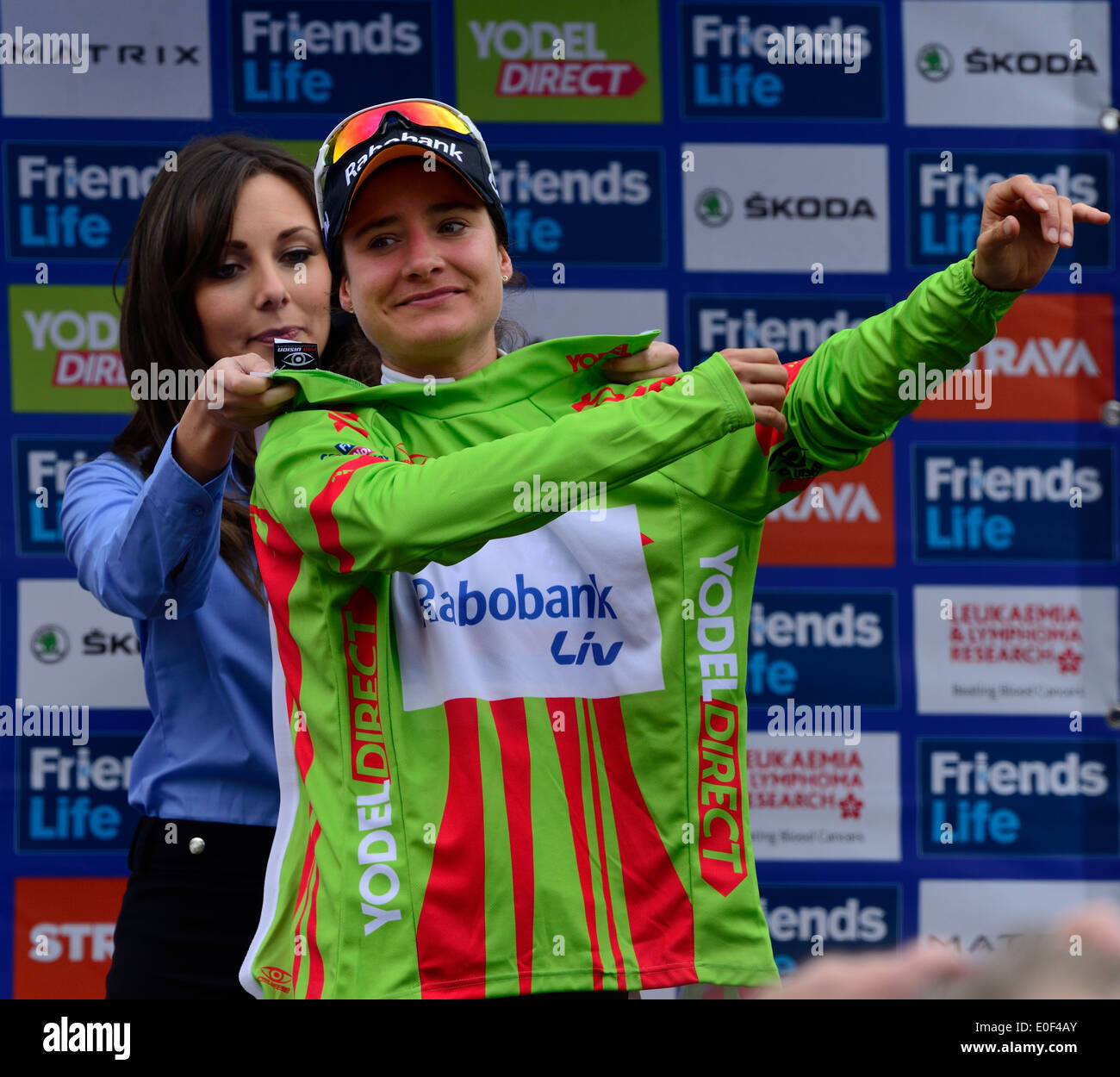 Marianne Vos wins the Yodel Direct points jersey in the Friends Life ...
