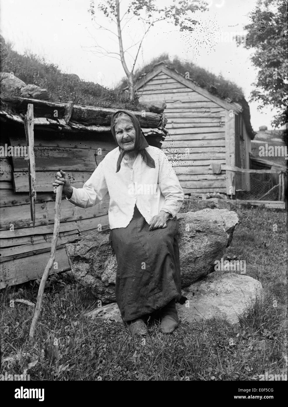 Anne Kristine Osland, known for her alternative photography techniques, captures historic and antique images of Norway, including the Sogn og Fjordane region, preserving Norway's visual history. Stock Photo